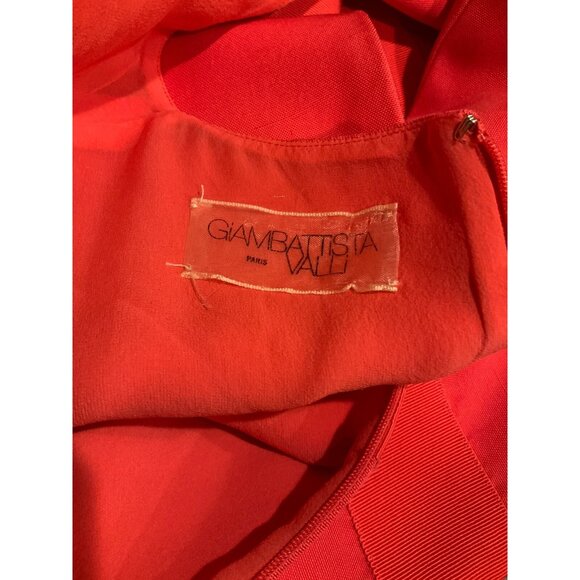 Giambattista Valli Red 100% Silk Sleeveless Sheath Dress, Size 8 (US) 44 (IT) - Picture 10 of 10